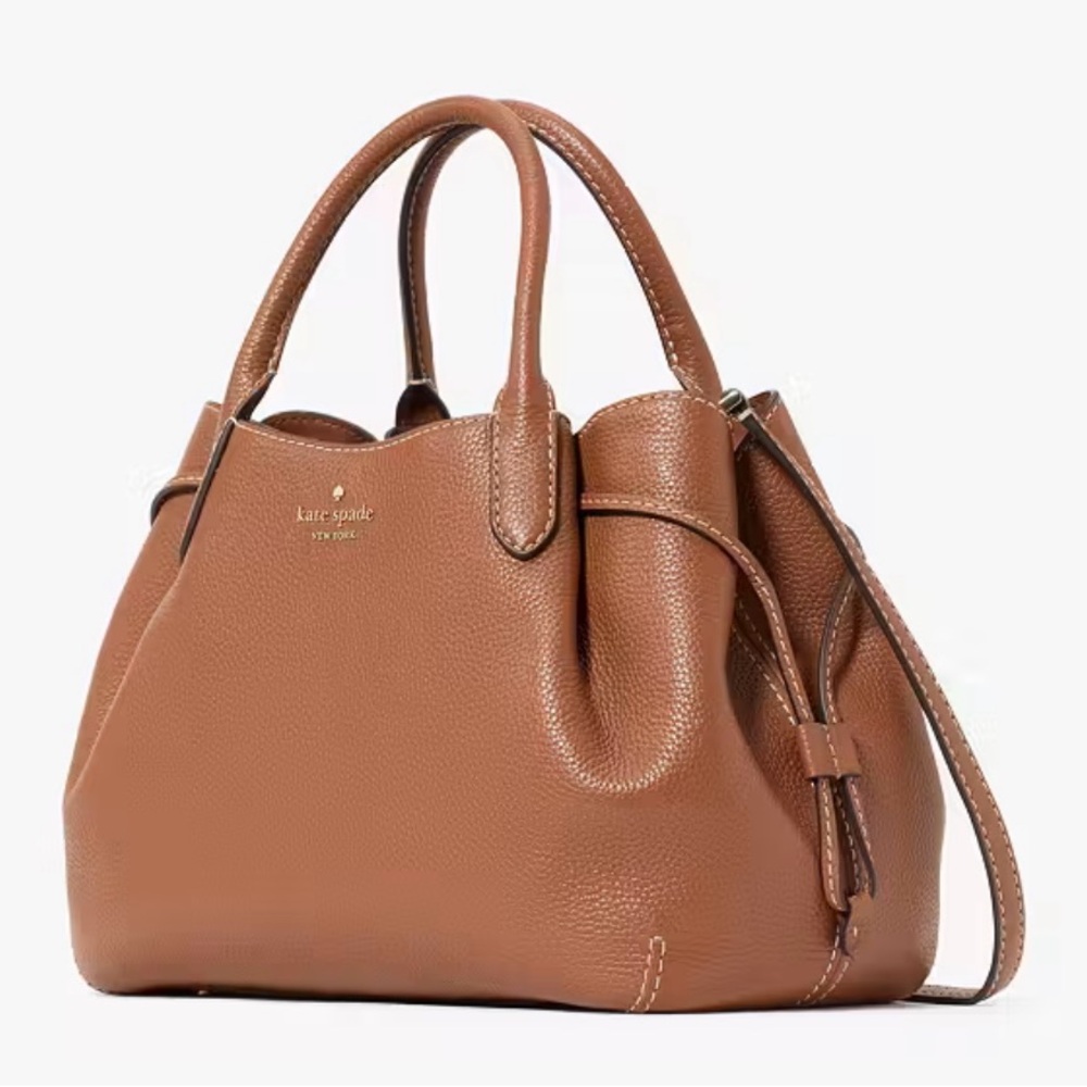 Kate Spade Tan Leather Dumpling Satchel. Size: Large